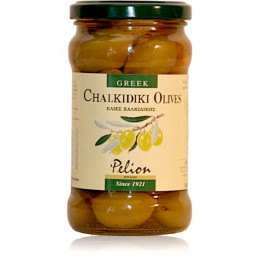 Olives vertes de grèce naturelles variété chalkidiki au citron frais