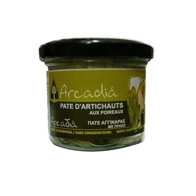 crème naturelle d'artichaut au poireau pour tartinade et apéritif