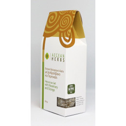 sel de mer grec naturel aromatisé au romarin et orange sans additifs