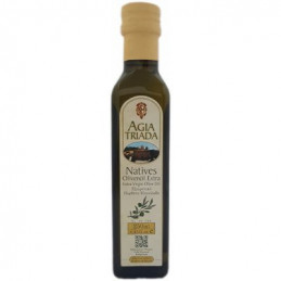 huile d'olive vierge extra crétoise 1ère pression à froid non filtrée monastère AGIA TRIADA en Crète échantillon 250 ml