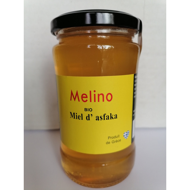 Miel grec biologique Asfaka  sauge de Jerusalem non filtré non chauffé