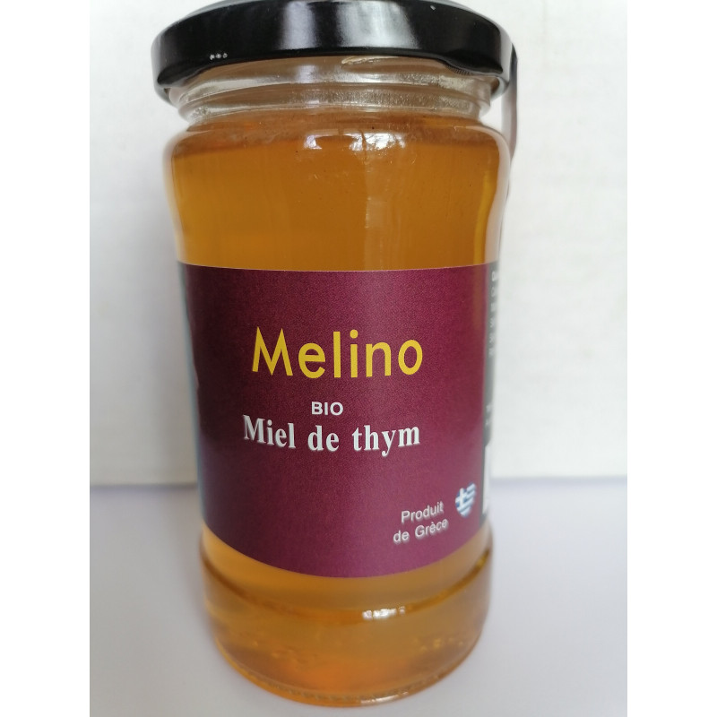 Miel grec bio de thym melino miel non filtré miel non chauffé de grèce