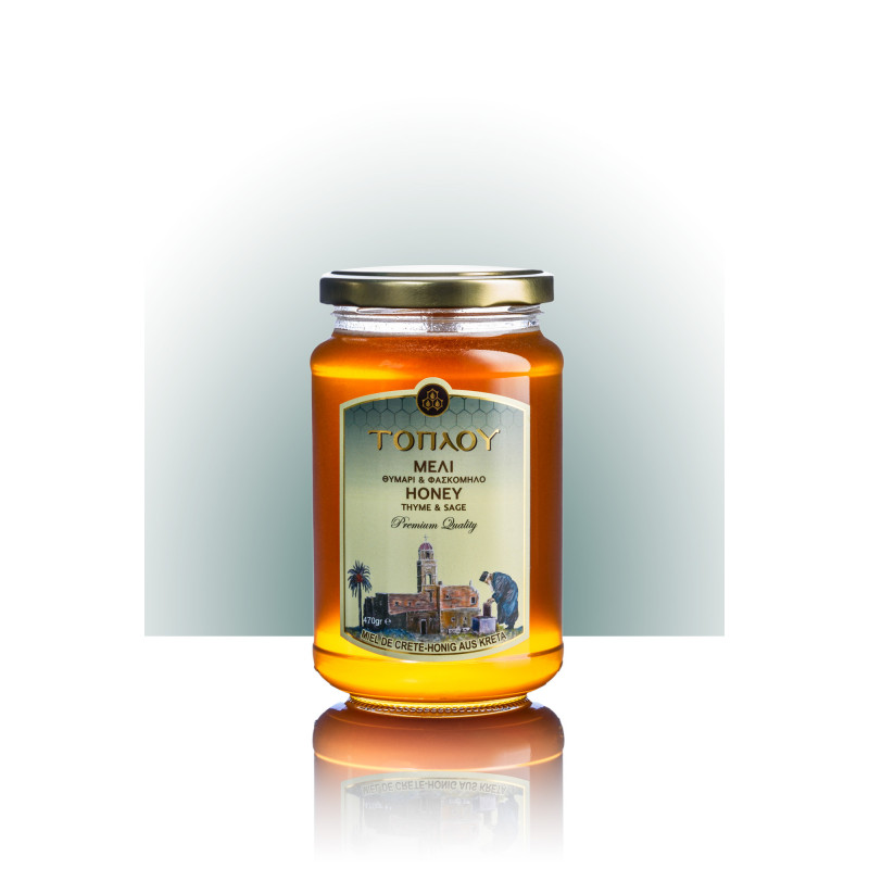 Miel crétois thym et sauge original aux saveurs puissantes et épicées