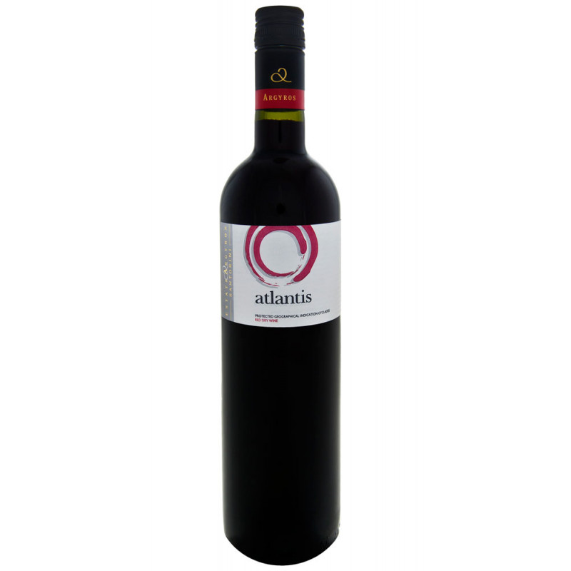 Vin rouge grec IGP Cyclades origine Santorin issu de cépages grecs