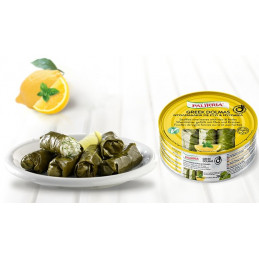 feuilles de vigne farcies au riz dolmas grec en boite conserve PALIRRIA