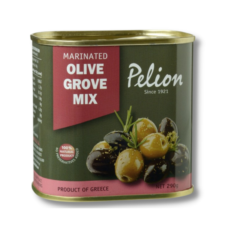 Assortiment olives grecques noires et vertes naturelles marinées aux herbes aromatiques