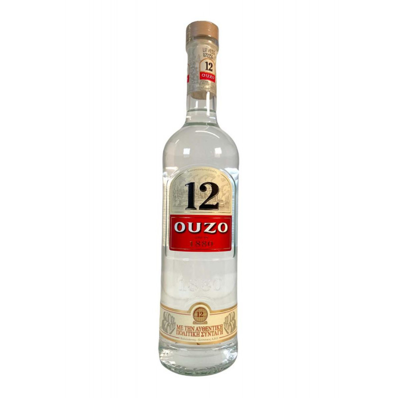 Ouzo 12 apéritif grec anisette grecque à boire à l'apéro avec les mézzé