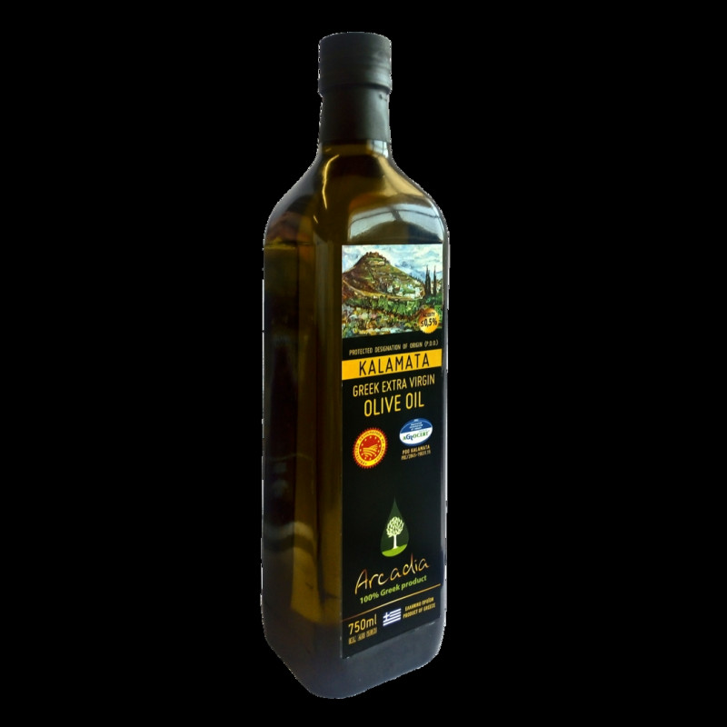 Huile d'olive vierge extra AOP Kalamata bio récolte précoce - bouteille 750 ml