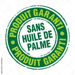 Produit garanti sans huile de palme