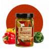 Poivrons multicolores au vinaigre façon "toursi" - GOUMENISSES - bocal verre 550 g