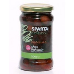 Olives bio de Grèce variété kalamata ou kalamon dénoyautées en saumure