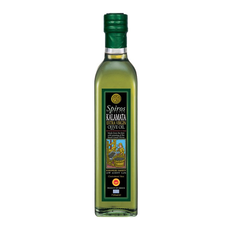 Huile d'olive de Grèce vierge extra  AOP Kalamata  - Domaine TZAVARAS - bouteille 750 ml