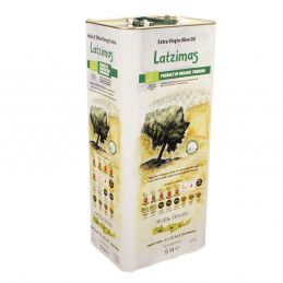 Huile d'olive vierge extra bio de Crète - LATZIMAS - Bidon 5 L