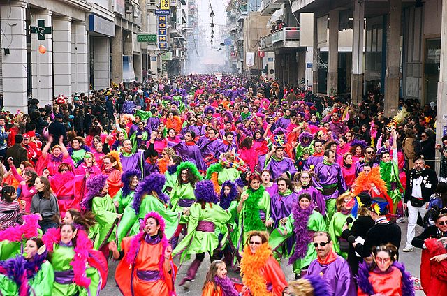 chasse au trésor lors du carnaval de Patras