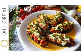 Aubergines "Papoutsakia"