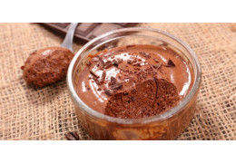 Mousse au chocolat à l'huile d'olive. Mousse au chocolat à l'huile d'olive.