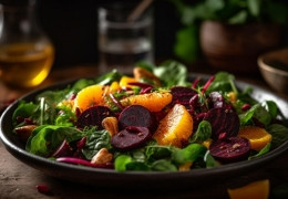 Recette | Salade de betteraves au petimezi, agrumes et herbes aromatiques