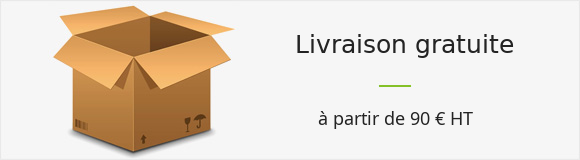 livraison gratuite à partir de 90 € HT
